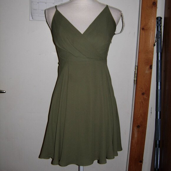 Express Dresses & Skirts - Express Olive Green Dress XS